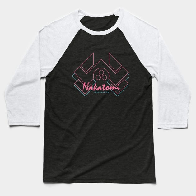 Nakatomi Corporation Baseball T-Shirt by BadBox